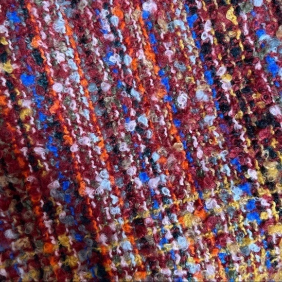 ANGIE | Yarn Knit Boho Fall Winter Cardigan Poncho Wrap - Picture 7 of 11